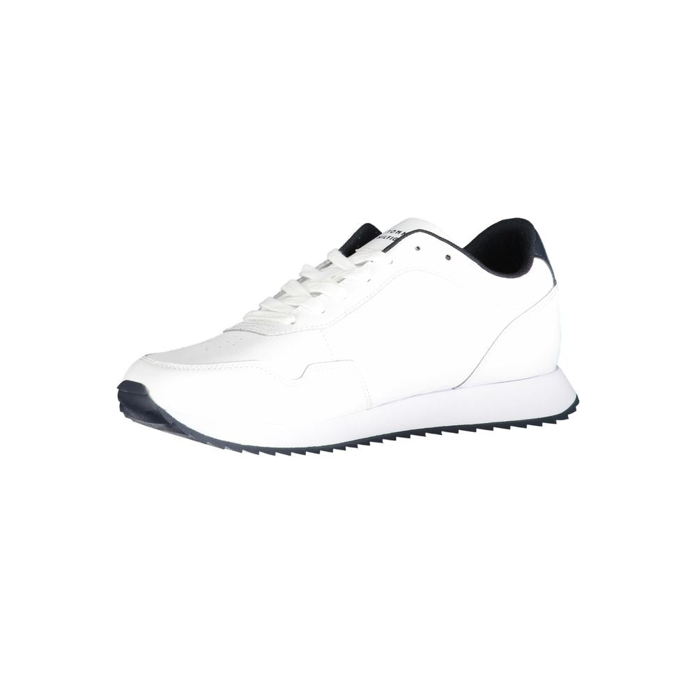 White Polyester Sneaker Tommy Hilfiger