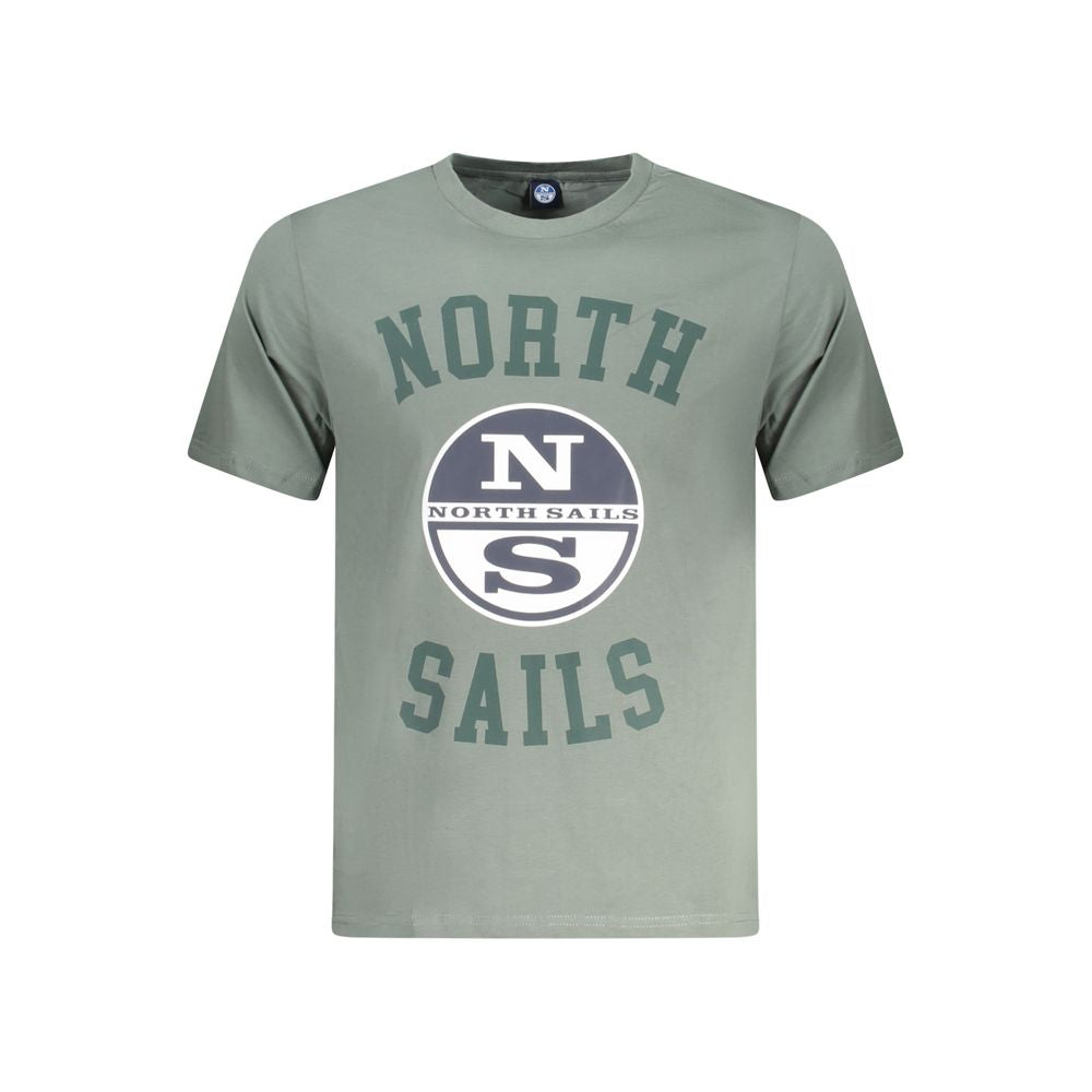 Green Cotton Men T-Shirt North Sails