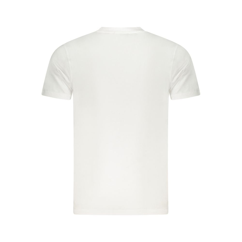White Cotton Men T-Shirt Cavalli Class