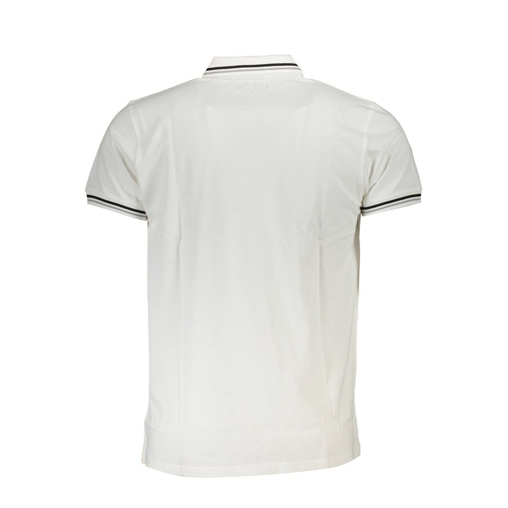 White Cotton Men Polo Shirt Cavalli Class
