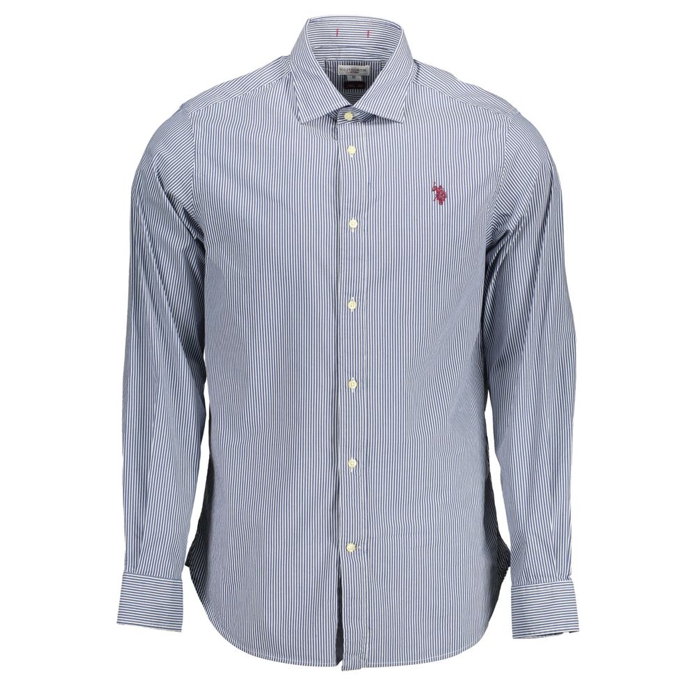 Blue Cotton Men Shirt U.S. POLO ASSN.
