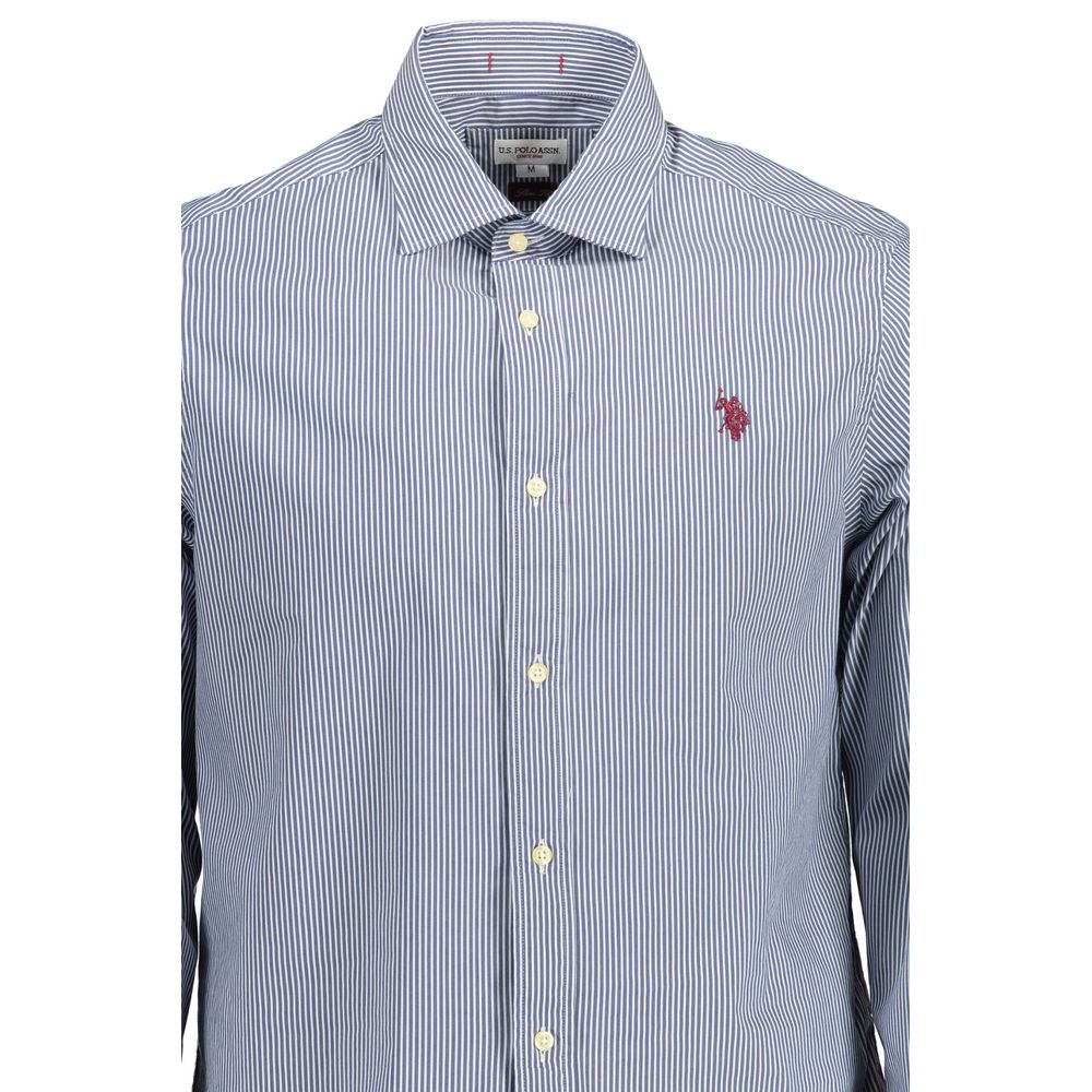 Blue Cotton Men Shirt U.S. POLO ASSN.