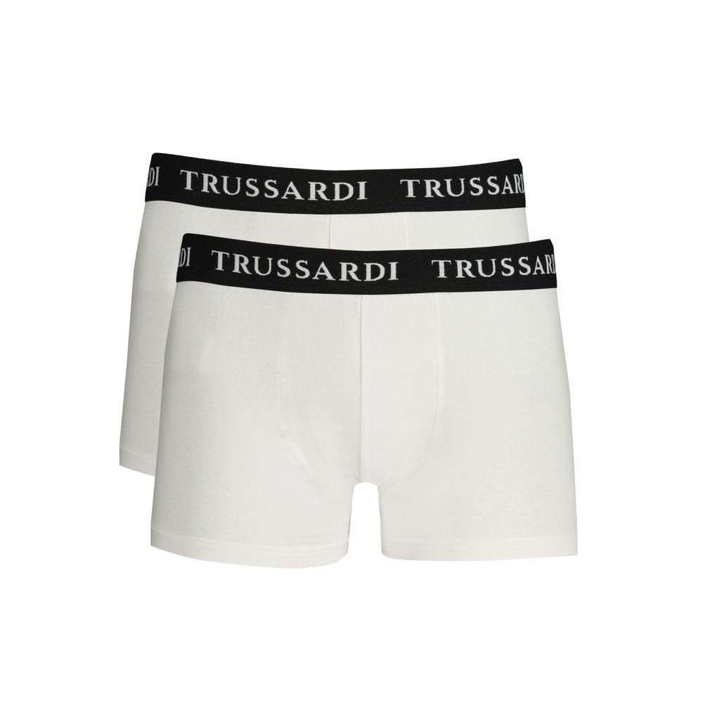 White Cotton Underwear Trussardi