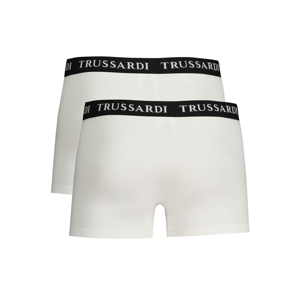 White Cotton Underwear Trussardi