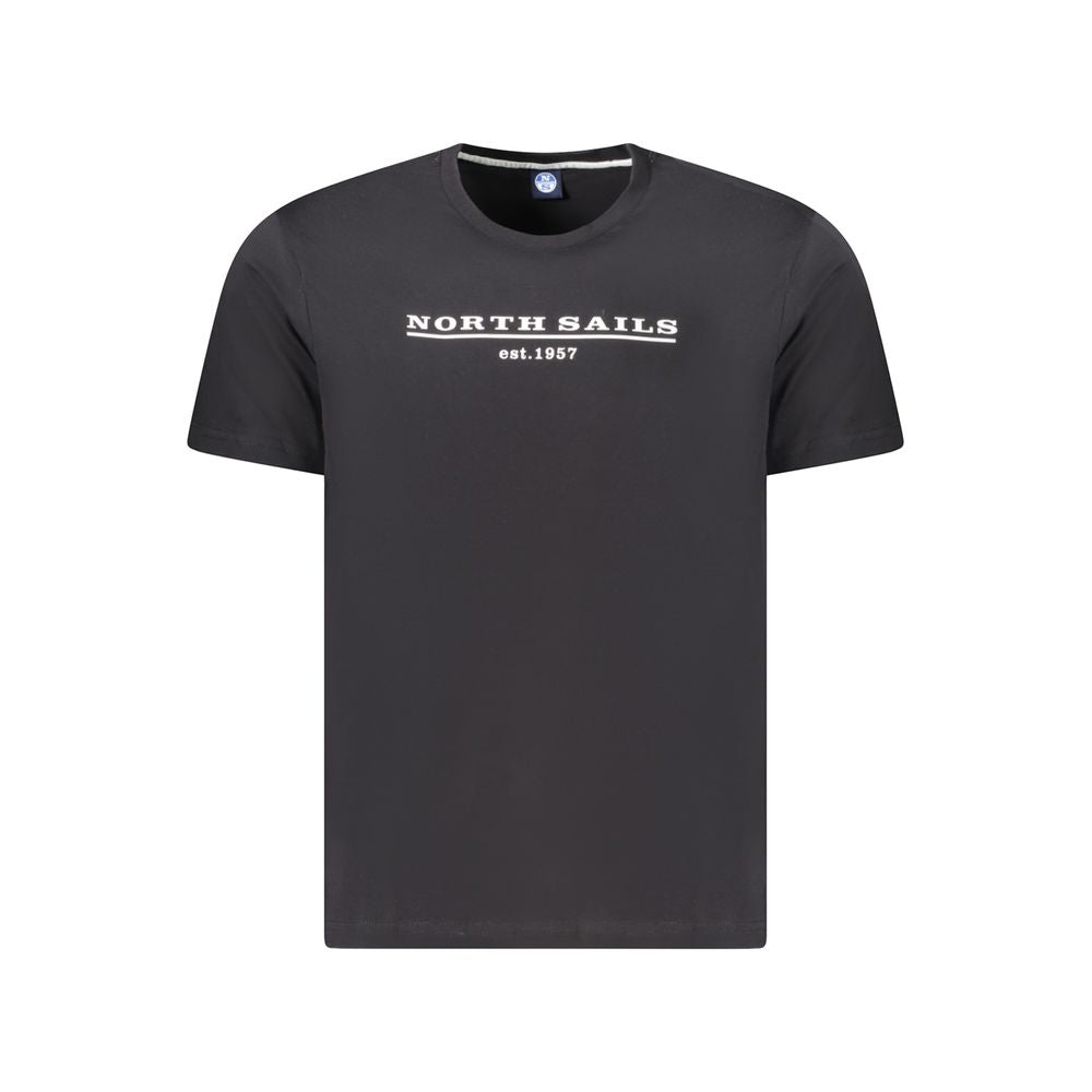 Black Cotton Men T-Shirt North Sails