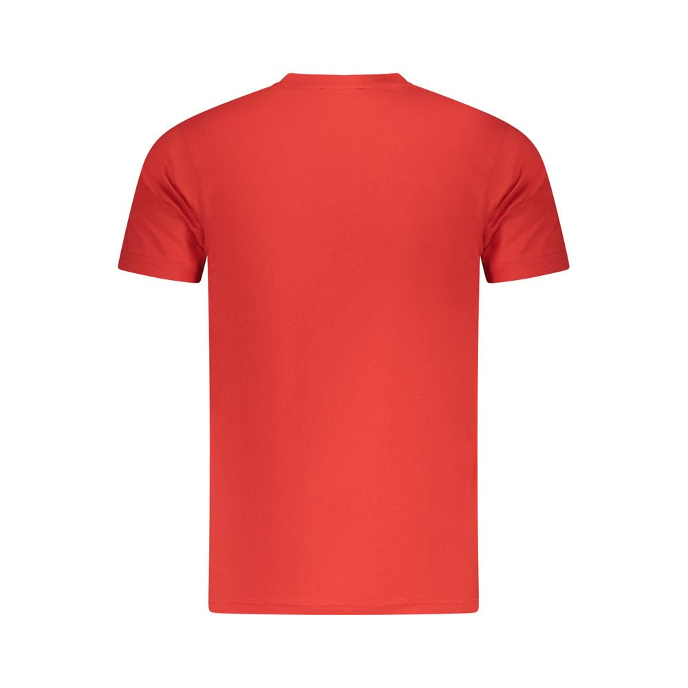 Red Cotton Men T-Shirt Cavalli Class