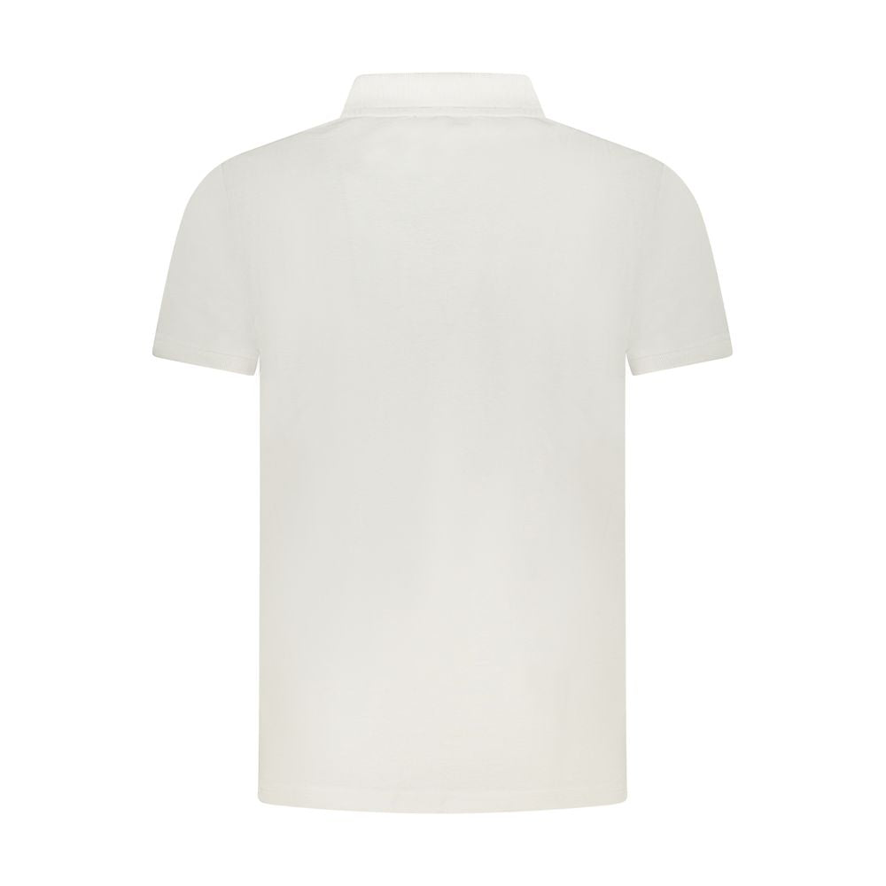 White Cotton Men Polo Shirt Cavalli Class
