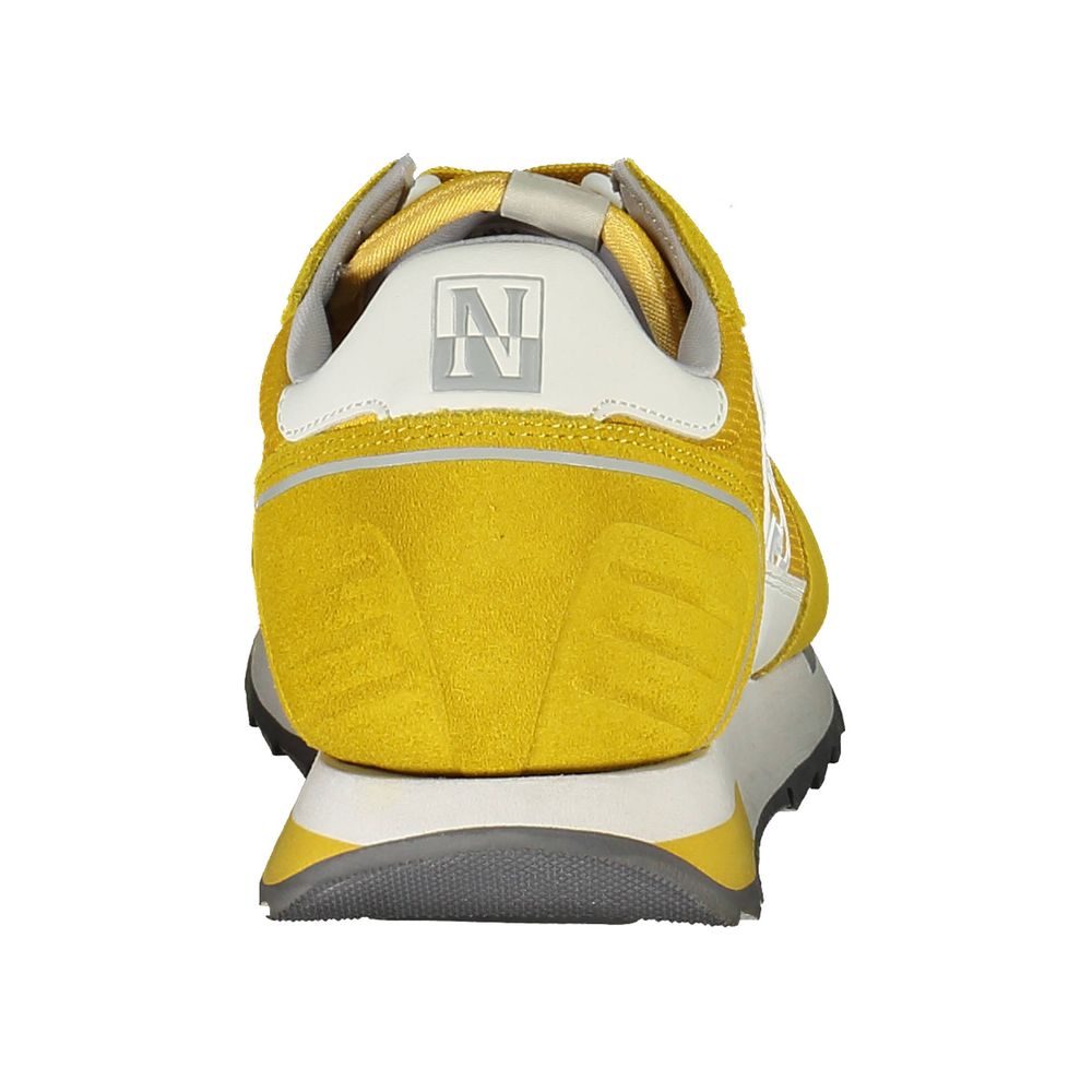 Yellow Leather Men Sneaker Napapijri