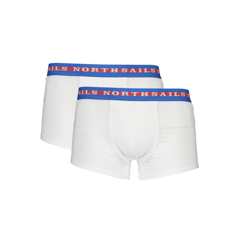 White Cotton Men Boxer North Sails