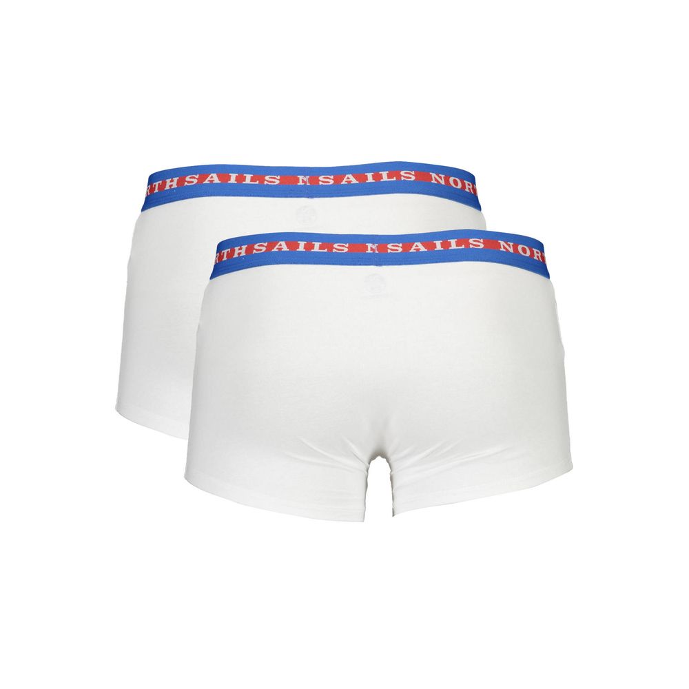 White Cotton Men Boxer North Sails