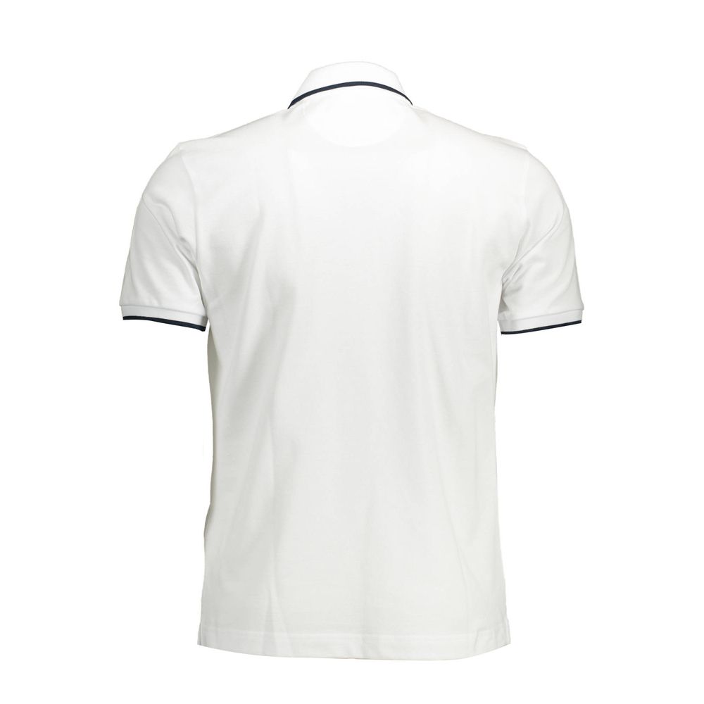 White Cotton Men Polo Shirt La Martina
