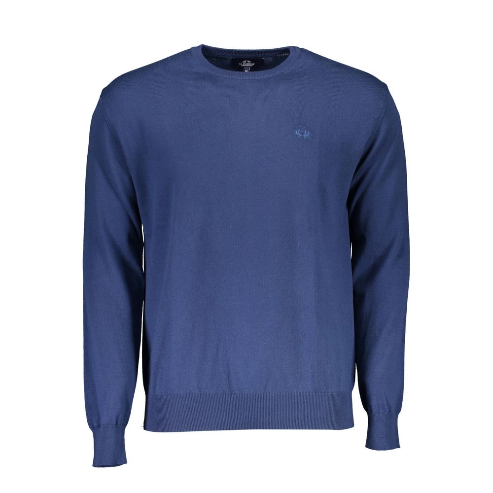 Blue Cotton Men Sweater La Martina