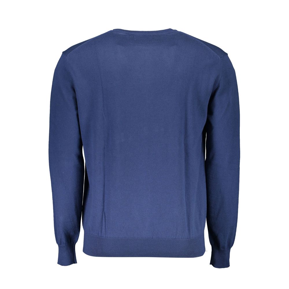 Blue Cotton Men Sweater La Martina