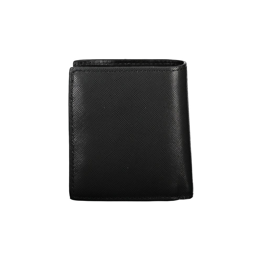 Black Leather Men Wallet Tommy Hilfiger
