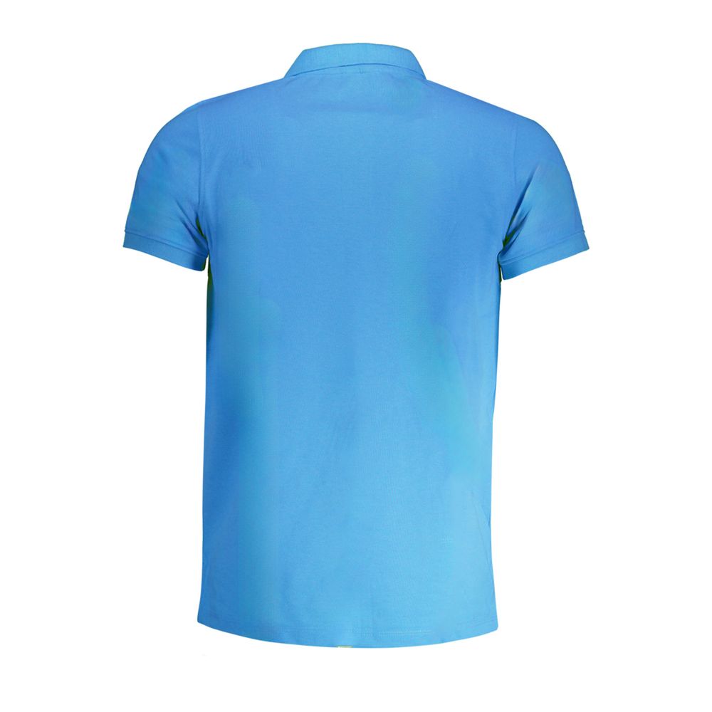 Blue Cotton Polo Shirt Norway 1963