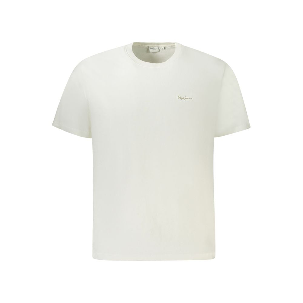 White Cotton Men T-Shirt Pepe Jeans