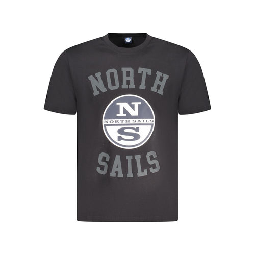 Black Cotton Men T-Shirt North Sails