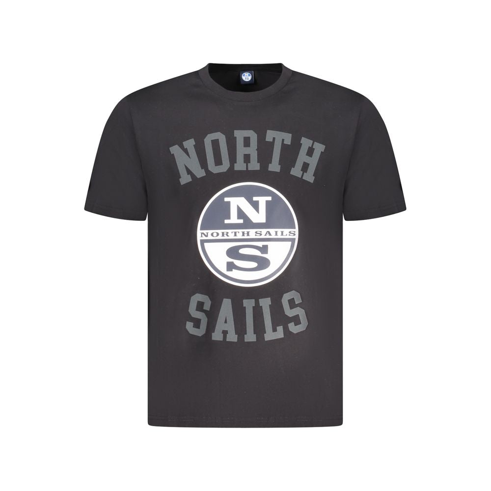 Black Cotton Men T-Shirt North Sails