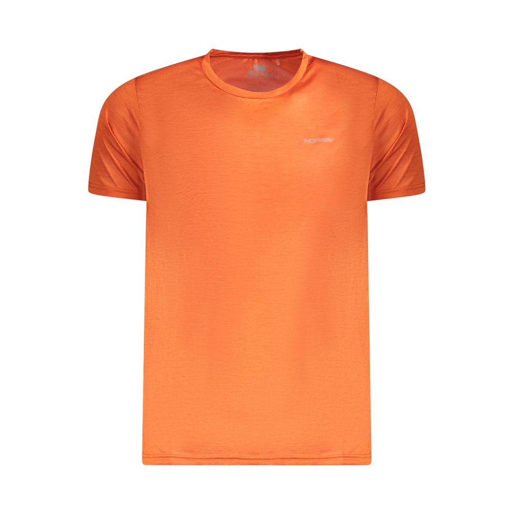 Orange Polyester Men T-Shirt Norway 1963