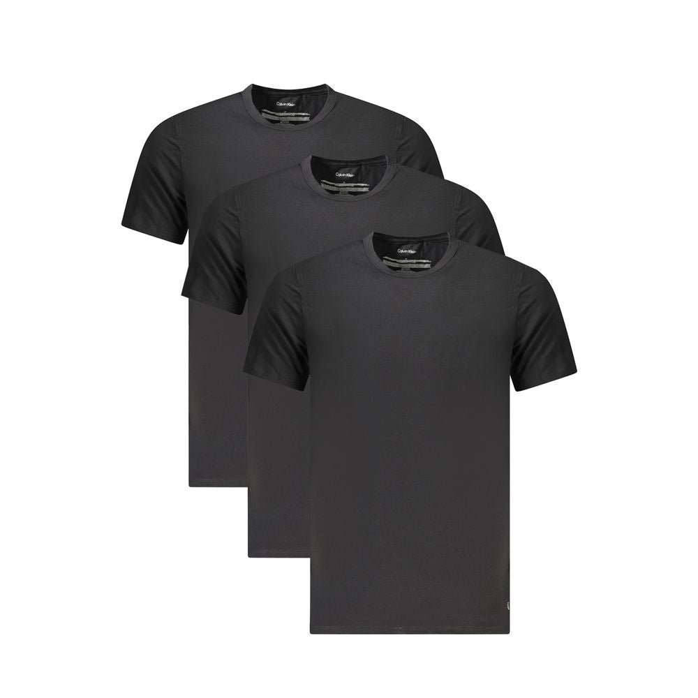 Black Cotton Men T-Shirt Calvin Klein