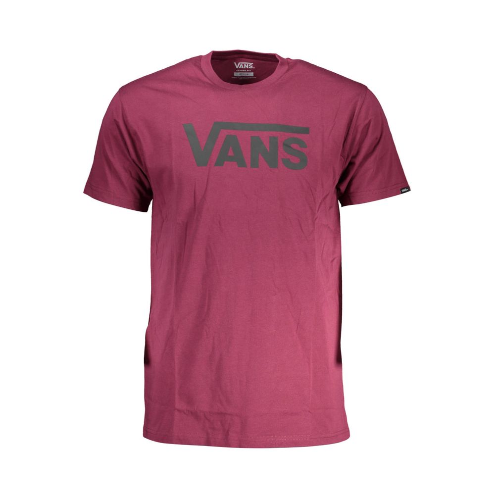 Purple Cotton Men T-Shirt Vans