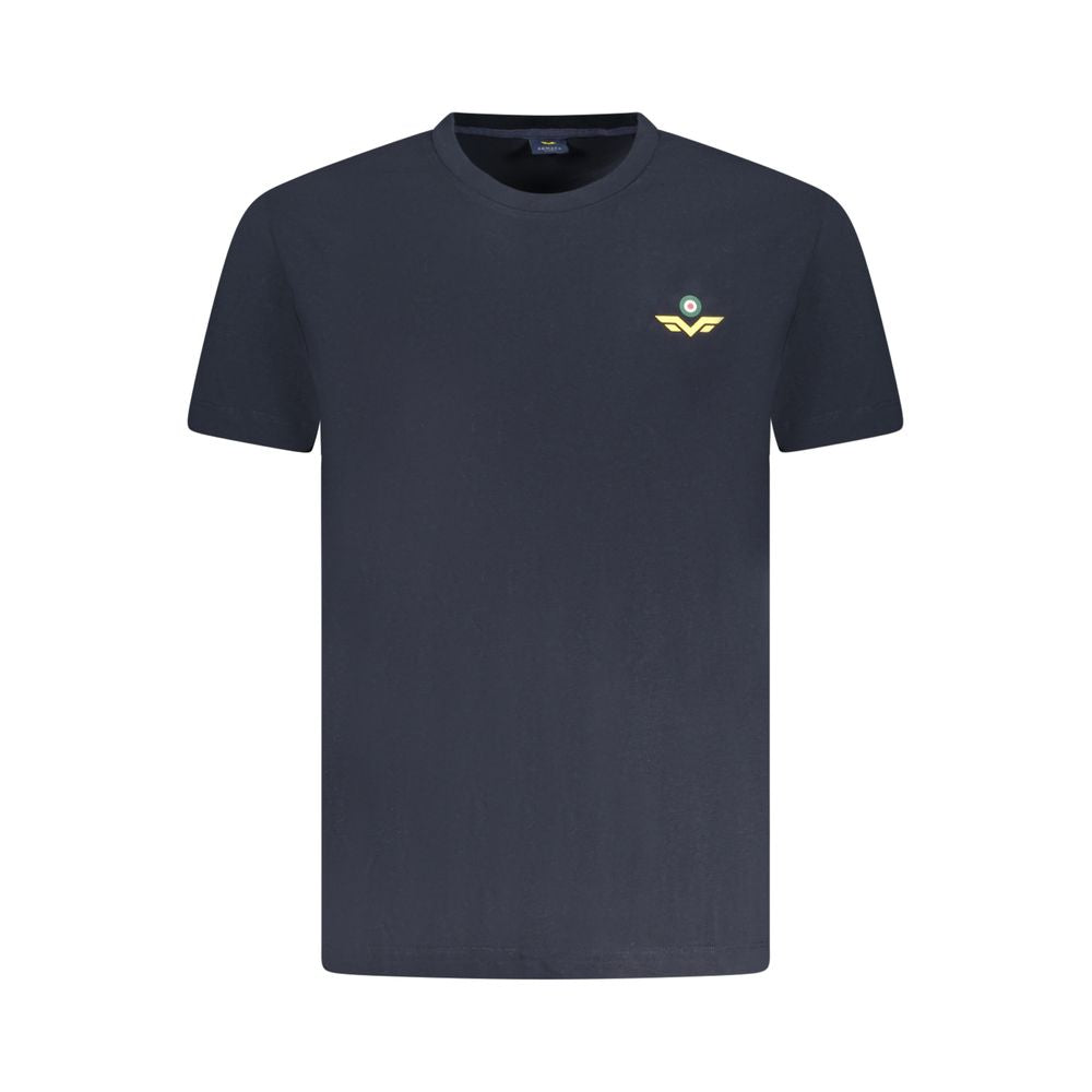 Blue Cotton Men T-Shirt Armata Di Mare