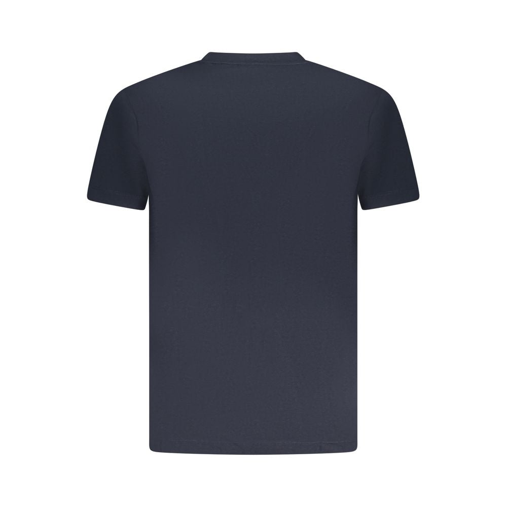 Blue Cotton Men T-Shirt Armata Di Mare