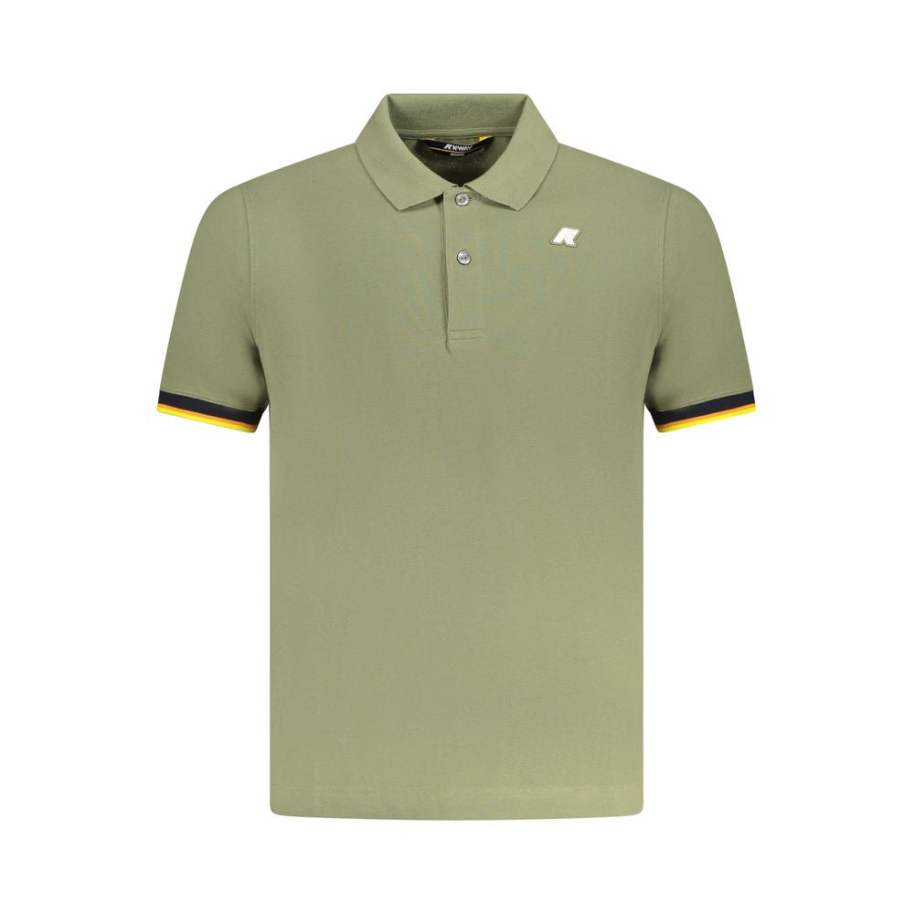Green Cotton Polo Shirt K-WAY