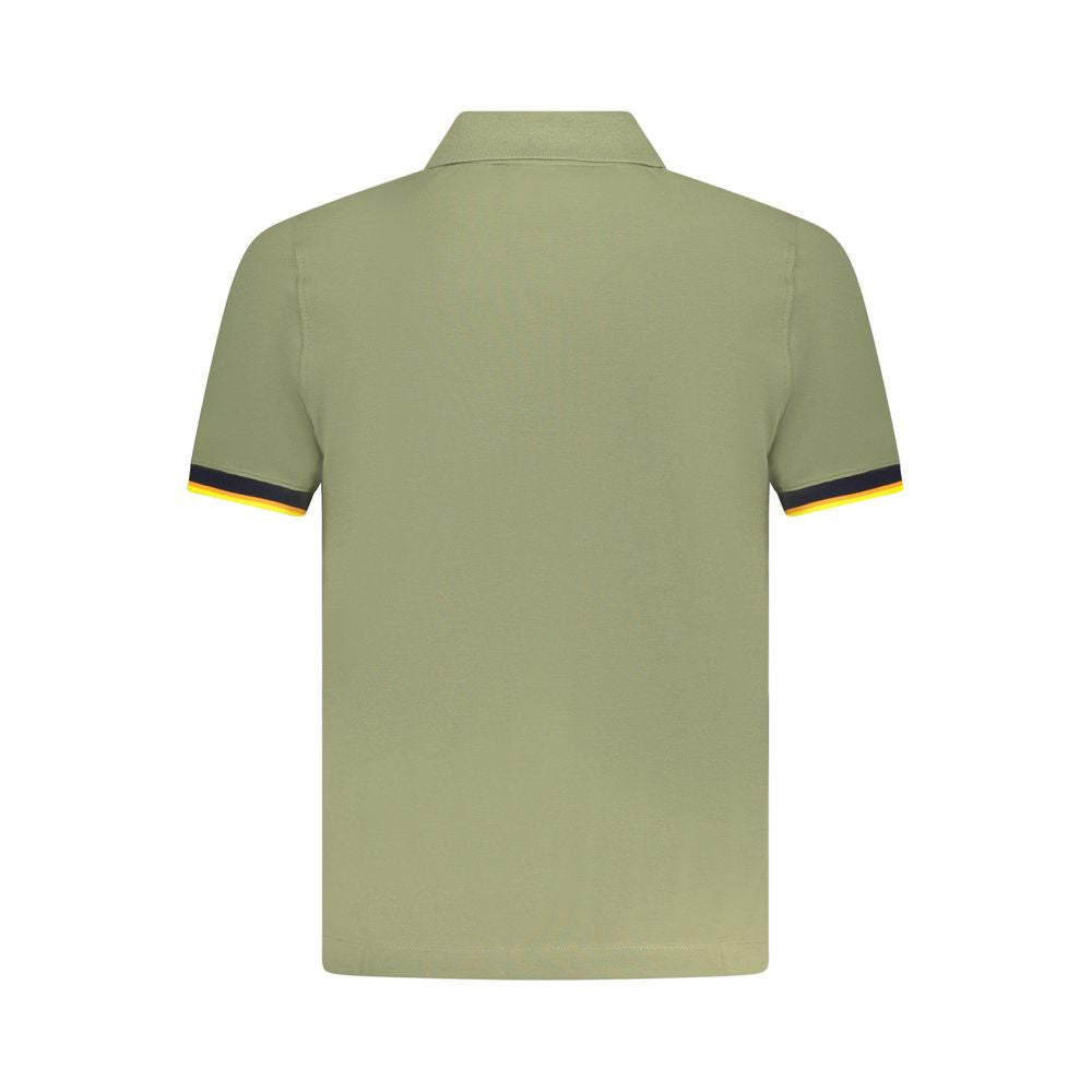 Green Cotton Polo Shirt K-WAY