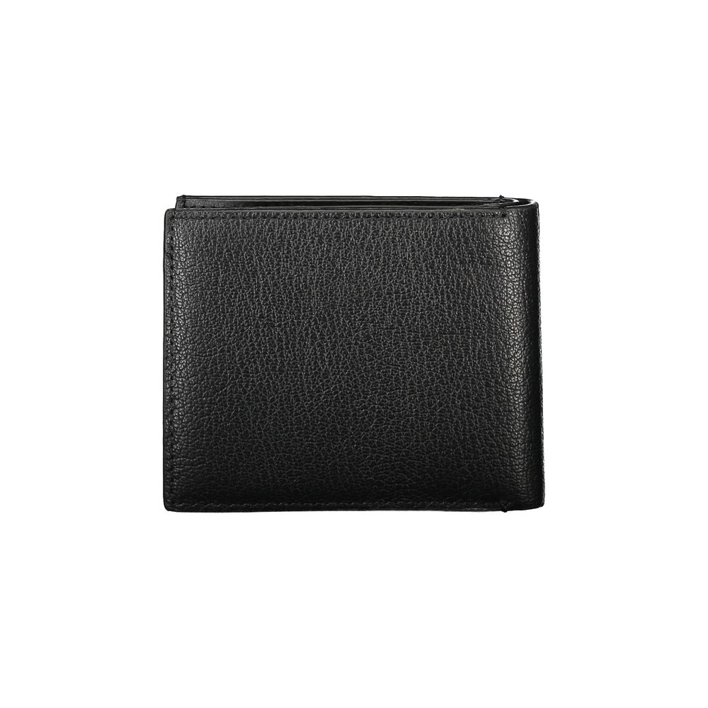 Black Leather Wallet Calvin Klein