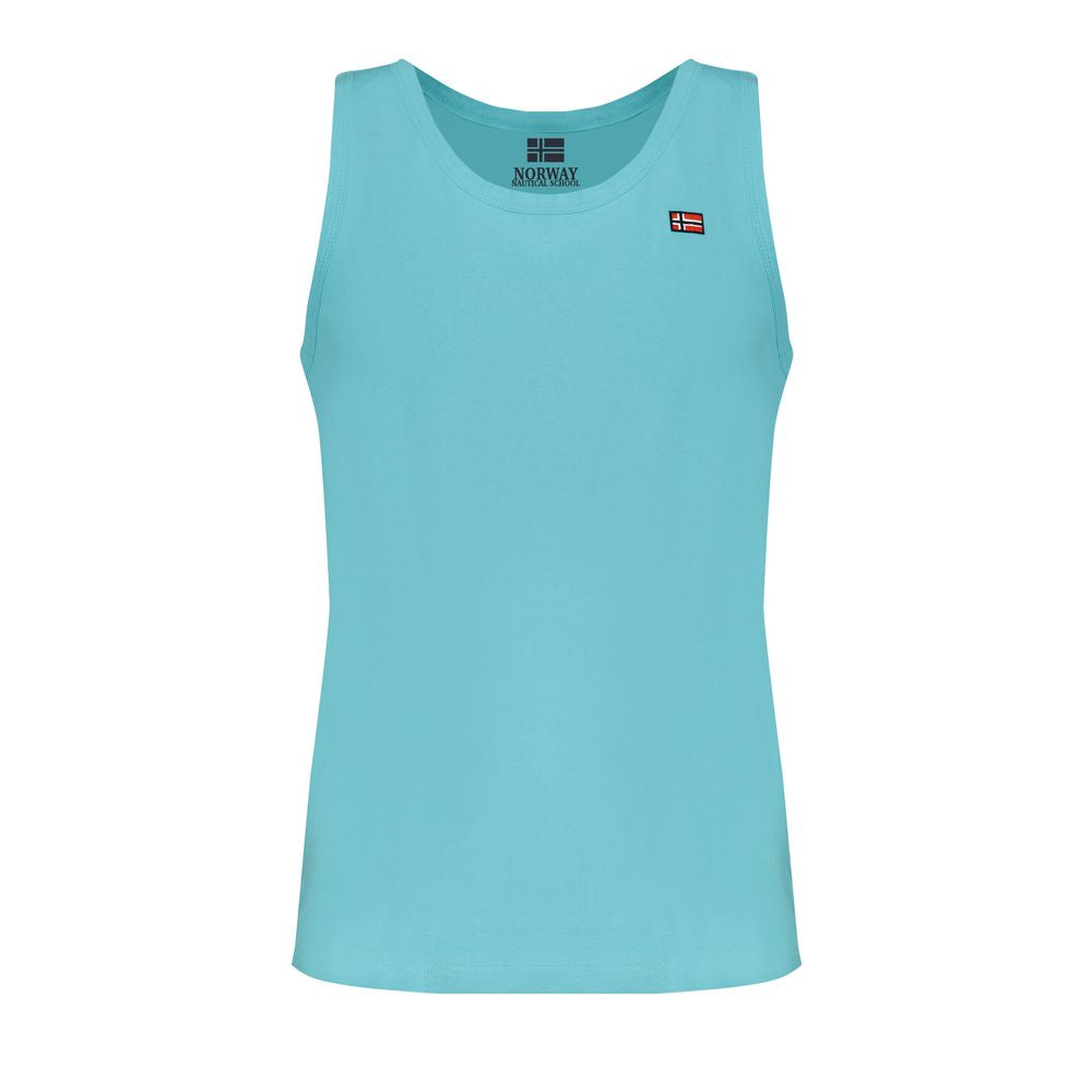 Blue Cotton Men's Tank Top Norway 1963
