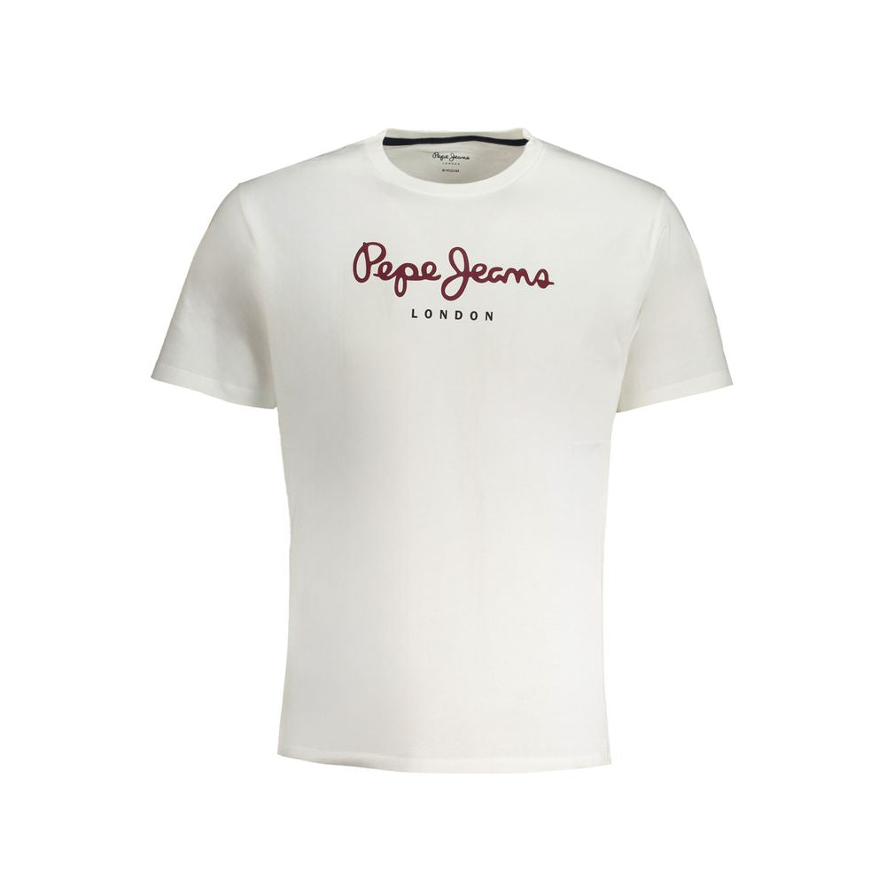 White Cotton T-Shirt Pepe Jeans