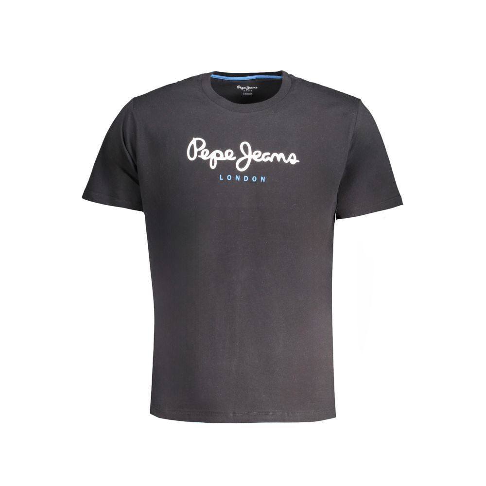 Black Cotton T-Shirt Pepe Jeans