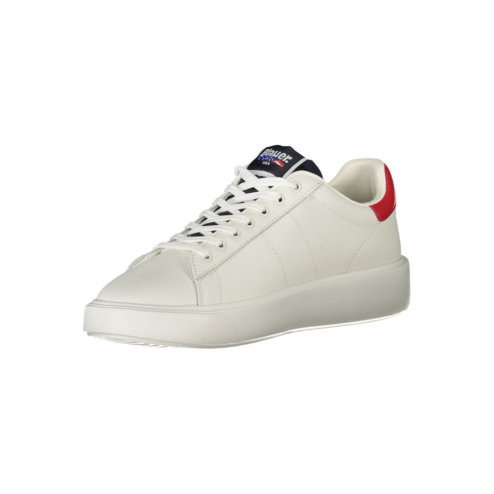 White Leather Men Sneaker Blauer