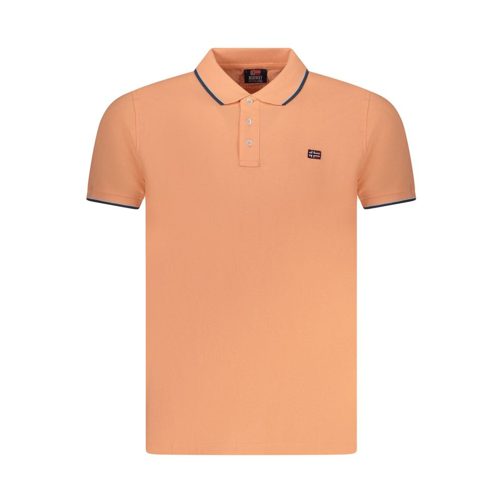 Pink Cotton Men Polo Shirt Norway 1963