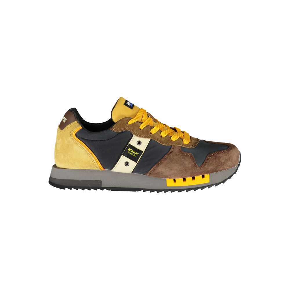 Chic Contrast Lace-Up Sneakers Blauer