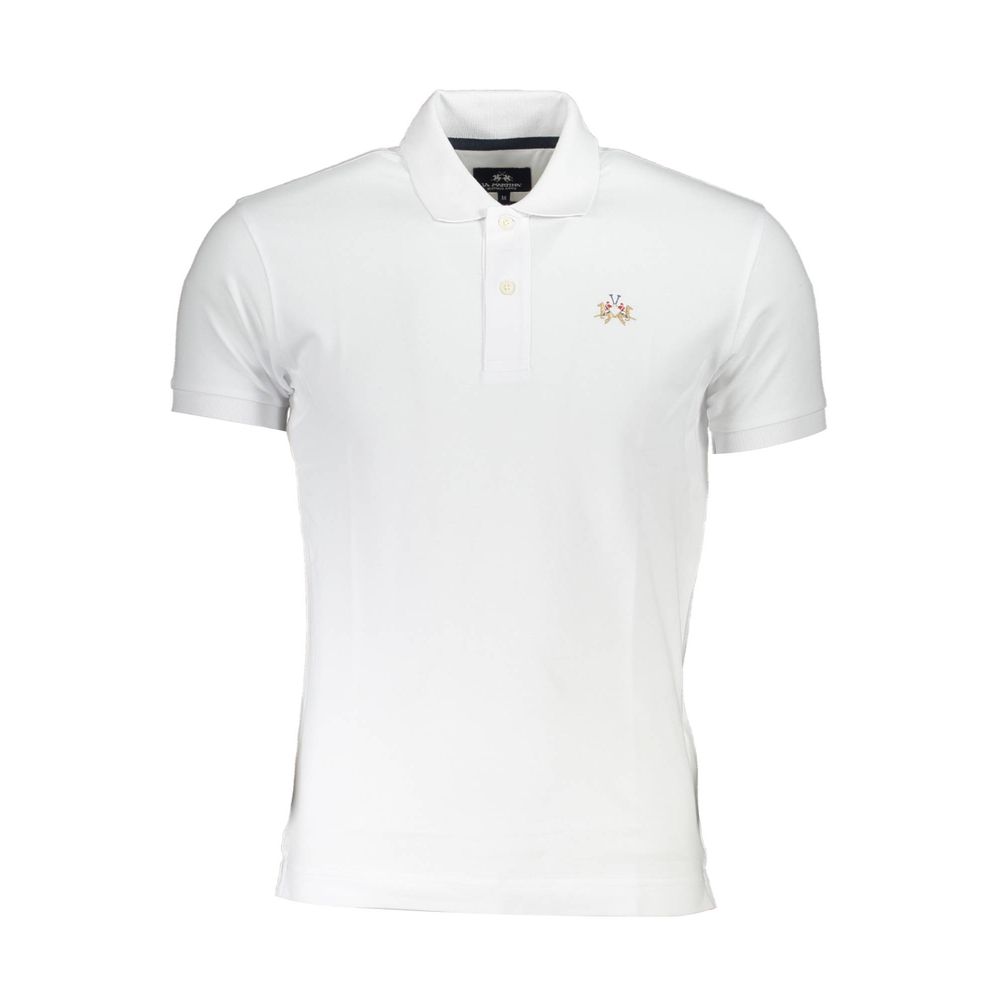 Sophisticated Slim Fit Polo with Contrast Details La Martina