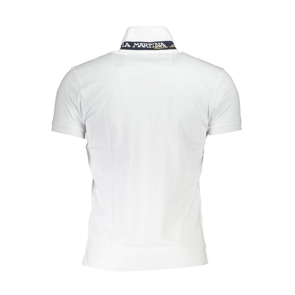Sophisticated Slim Fit Polo with Contrast Details La Martina