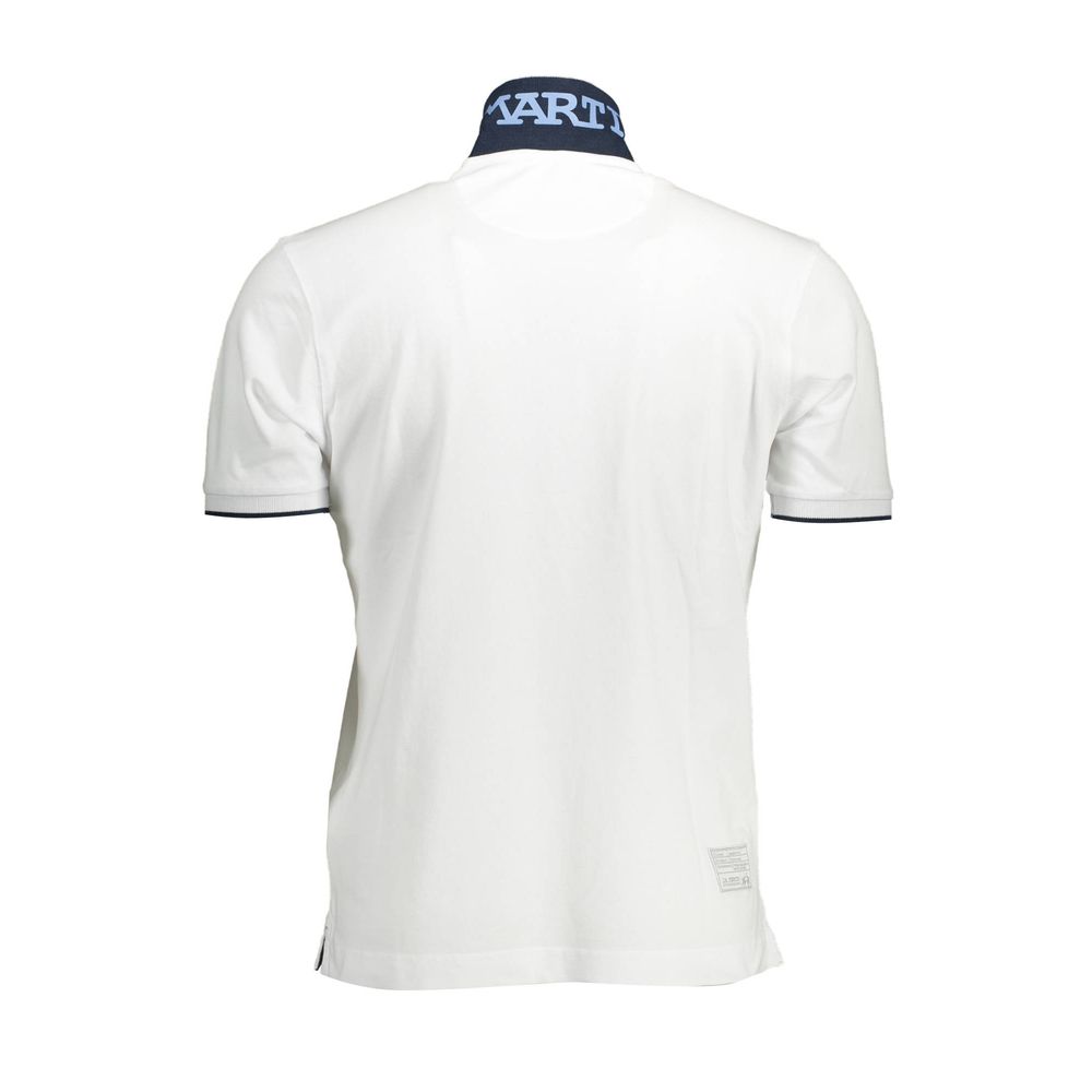 Elegant Short-Sleeved White Polo for Men La Martina