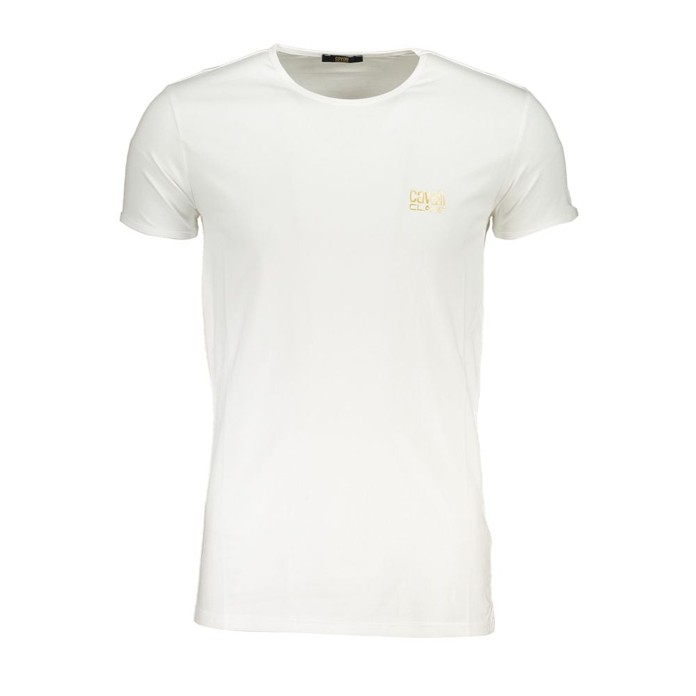 White Cotton T-Shirt Cavalli Class