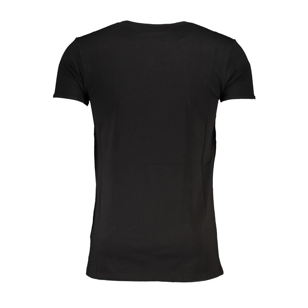 Black Cotton T-Shirt Cavalli Class