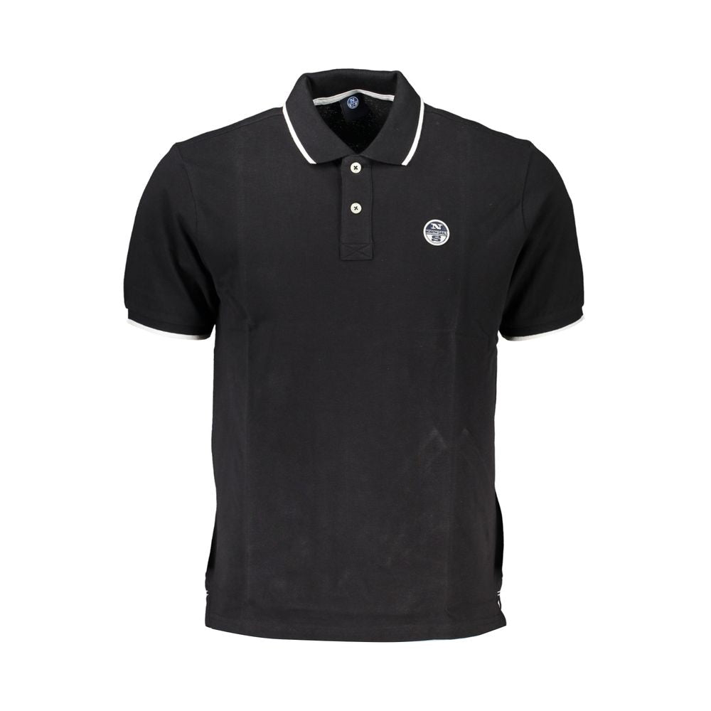 Black Cotton Polo Shirt North Sails