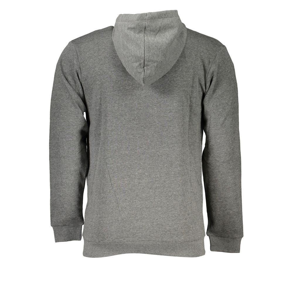 Gray Cotton Men's Hooded Sweater Sergio Tacchini