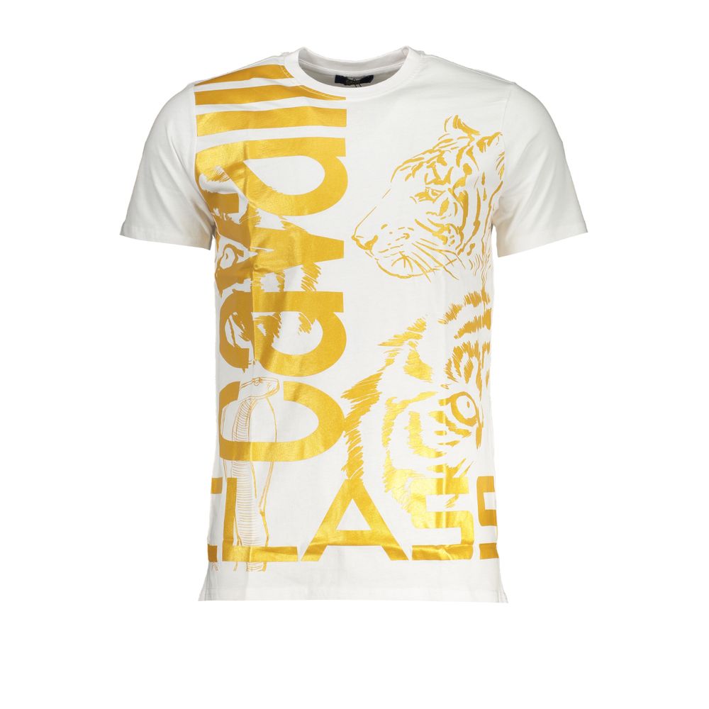 White Cotton T-Shirt Cavalli Class