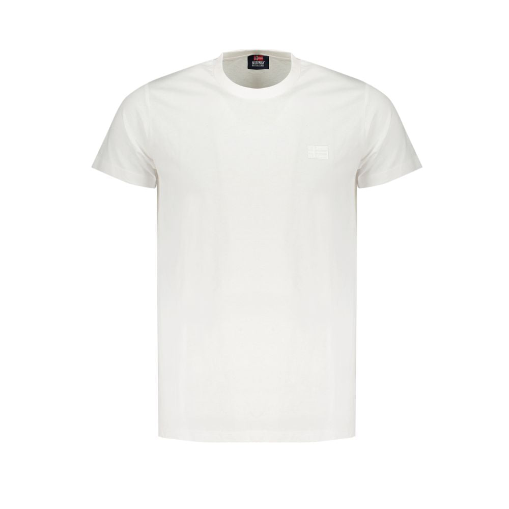 White Cotton T-Shirt Norway 1963
