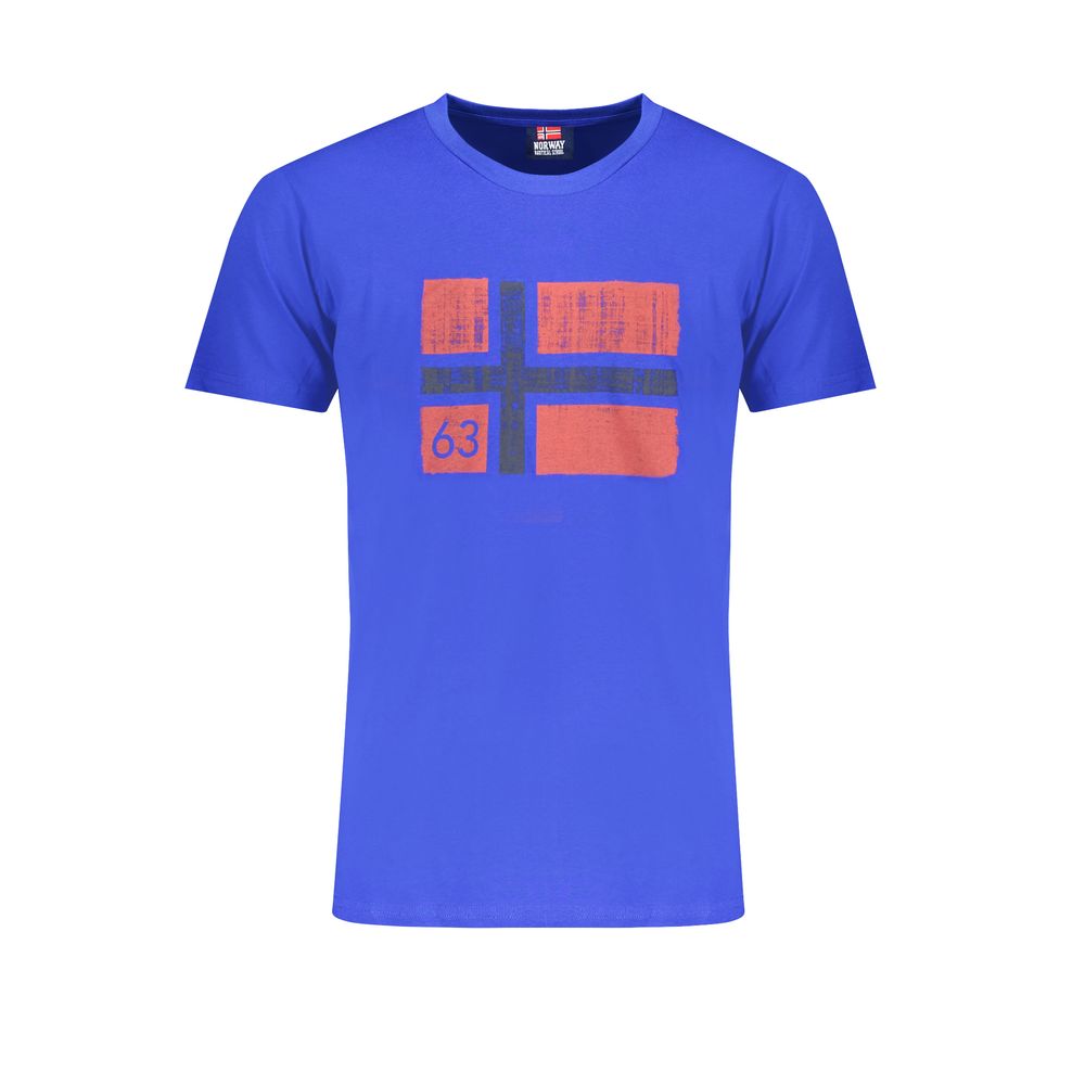 Blue Cotton T-Shirt Norway 1963