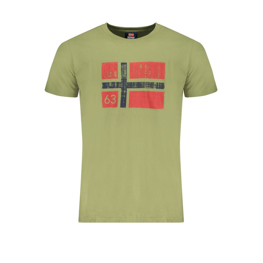 Green Cotton T-Shirt Norway 1963