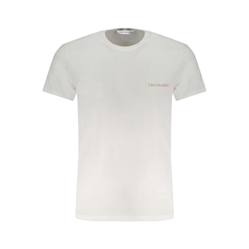 White Cotton T-Shirt Trussardi