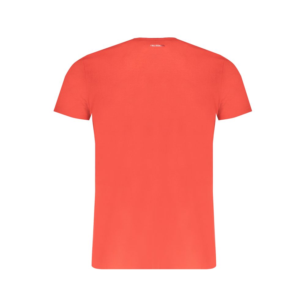 Red Cotton T-Shirt Trussardi