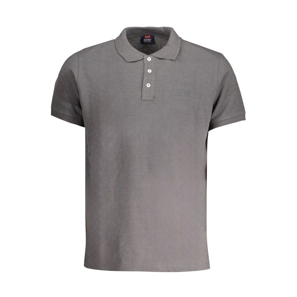 Brown Cotton Men Polo Shirt Norway 1963